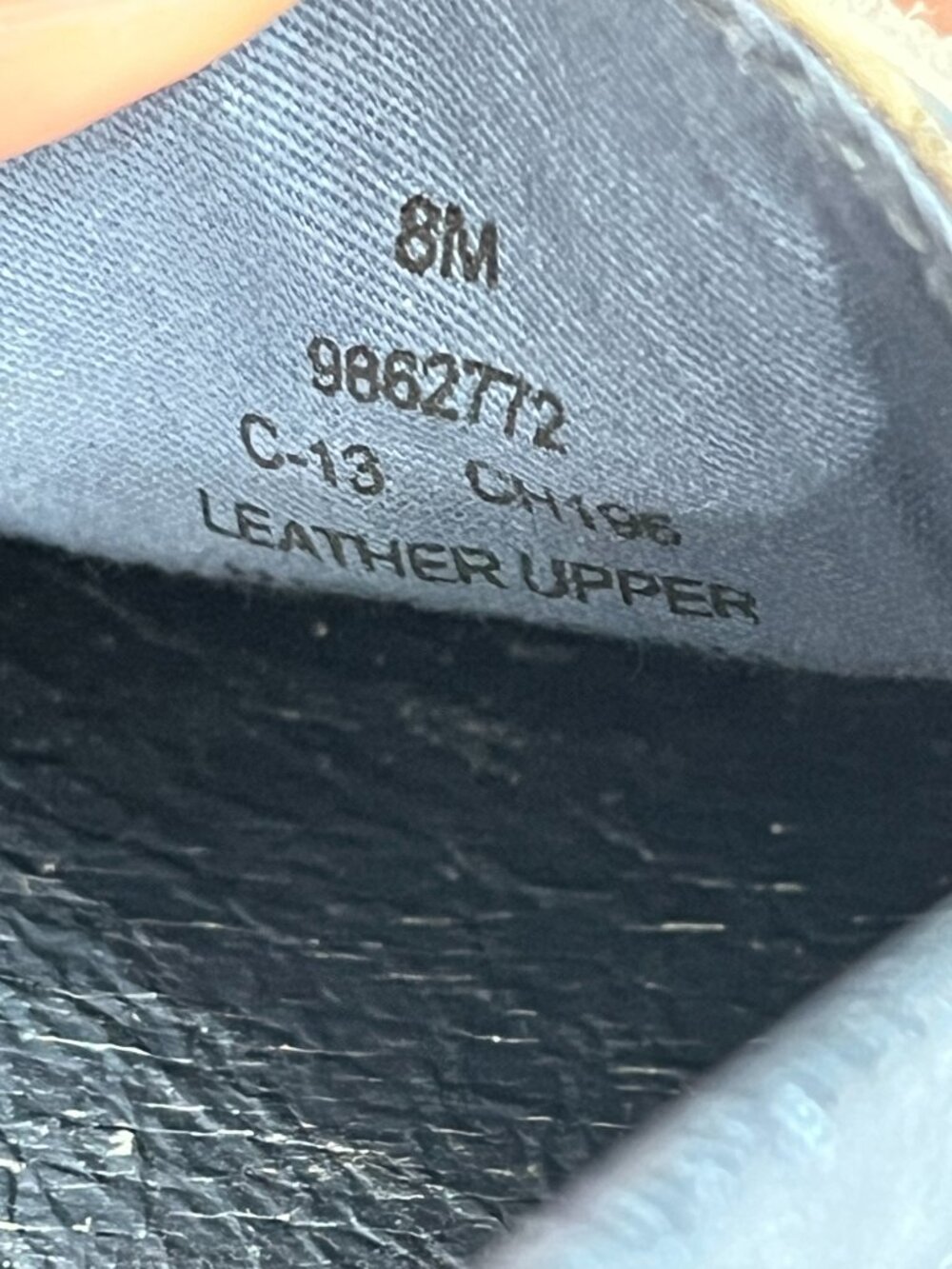 Sperry Top-Sider Blue Silver Metallic Leather Boat Shoes Women’s Size 8M - Picture 13 of 15